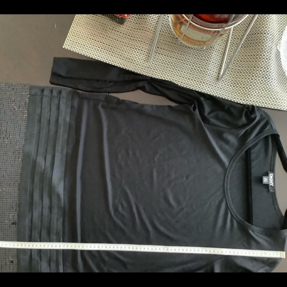 DKNY Black Sequin bottom dress size L - Picture 8 of 12